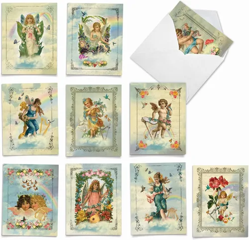 The Best Card Company - 10 notas de agradecimiento en caja con sobres, varios artículos de papelería para decir gracias para hombres y mujeres -