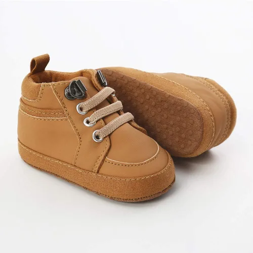 Miniatura 3 de RVROVIC Zapatillas antideslizantes para bebés y niñas, botas de tobillo suaves para niños y niñas, zapatos de cuna para recién nacidos