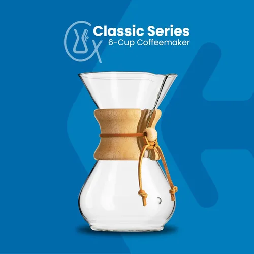 Miniatura 2 de CHEMEX Paquete – Serie Classic de 6 tazas – Filtros cuadrados de 100 ct – Embalaje exclusivo