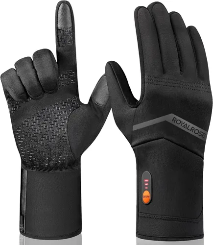 Miniatura 8 de Royalrose Heated Gloves Liners for Men Women, Rechargeable Waterproof Winter Thin Heated Work Gloves with Arthritis Raynaud's Relief for Ski Golf