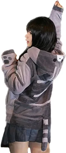 Miniatura 11 de Coriresha - Sudadera con capucha para niños, estilo perro, con orejas de perro en 3D y cola de perro, manga larga