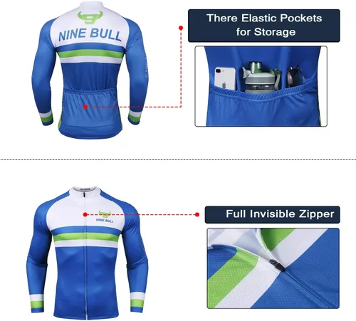 Miniatura 3 de Conjunto de camiseta de ciclismo para hombre, camiseta reflectante de secado rápido y pantalones cortos de ciclismo acolchados 3D, M