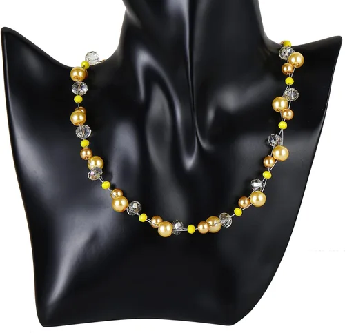 Miniatura 5 de Collar corto de turquesa con cuentas para mujer, joyería de moda con perlas y cuentas de cristal, regalos de cumpleaños para mujer