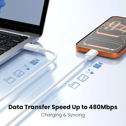 Miniatura 5 de Cargador para iPhone 17 Pro Max de carga rápida, 40 W USB C Super Fast Charger Block con cable de carga tipo C de 6 pies para iPhone 17 Pro Max/17