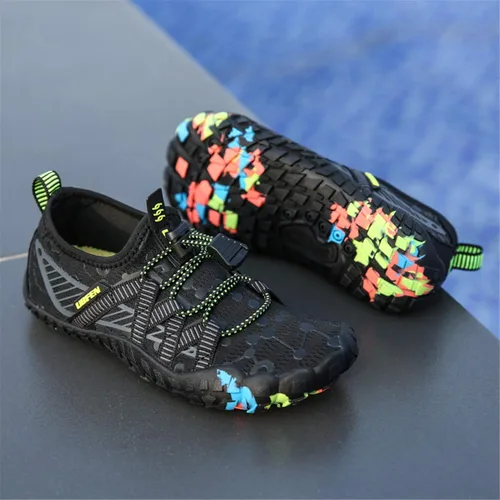 Miniatura 8 de UBFEN - Zapatos para el agua para niños y niñas, acuáticos y livianos, de secado rápido para ir a la playa, practicar deportes y natación, es como