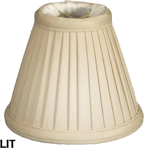 Miniatura 3 de Royal Designs, Inc. Pantalla plisada Empire CS-111BG, color beige, 2,5 x 5 x 4,25