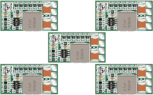 Miniatura 11 de DROK Convertidor DC Buck, 6 piezas mini regulador de voltaje DC 4.5-20V 12V 9V reductor reductor 3A 10W salida de voltios ajustable fija reductor