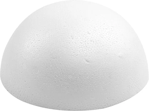 Miniatura 5 de Crafjie 2 piezas de 8 pulgadas de bolas de espuma blancas semirredondas de poliestireno, bolas de espuma para manualidades, bolas de espuma
