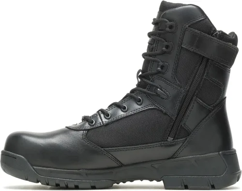 Miniatura 3 de Bates Botas tácticas deportivas 2 altas con cremallera compuesta para hombre, botas militares y tácticas, Negro