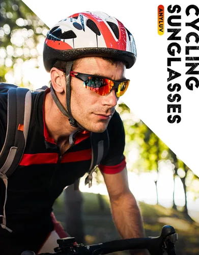 Miniatura 2 de ANYLUV Gafas de sol deportivas para hombres y mujeres, gafas de sol polarizadas ligeras mejoradas para hombre, protección UV para exteriores