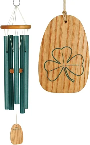 Woodstock - Campanillas de viento para decoración de jardín al aire libre, decoración de porche delantero, campanillas de viento verde de Irlanda de