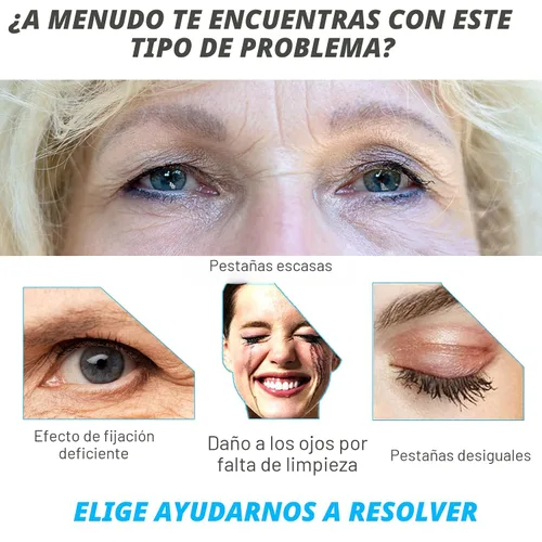 Miniatura 5 de Rímel para mujeres mayores de 60 años, rímel para personas mayores con pestañas que se adelgazan, hipoalergénico para ojos sensibles, volumen