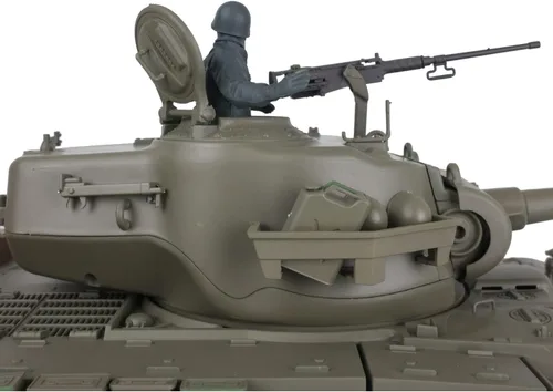 Miniatura 6 de US in Stock, 2.4GHz Heng Long, 1/16 Escala M26 Pershing RTR RC Tanque - Torreta giratoria de 340°, Unidad Somke, Combate Infrarrojo, Barril