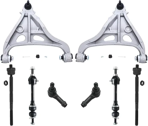 Miniatura 123 de Detroit Axle - Kit de brazos de control de extremo delantero de 8 piezas para Dodge Dakota 00-04, Durango 00-03, 4 brazos de control superior e