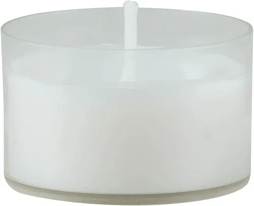 Miniatura 3 de Stonebriar 48 unidades de velas de té sin perfume, sin humo, de combustión larga, taza transparente, color blanco, con tiempo de combustión de 6 a 7