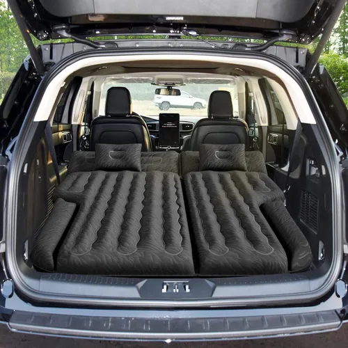 Miniatura 19 de Umbrauto Truck Bed Air Mattress Inflatable Pickup Camping Airbed for 5.5-5.8ft Full Size Short Truck Bed Road Trip Sleeping Pad with Pump for