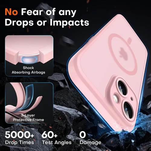 Miniatura 199 de TOCOL Funda para iPhone 11, compatible con Magsafe, protección completa de cámara, imanes integrados, protección contra caídas, funda translúcida
