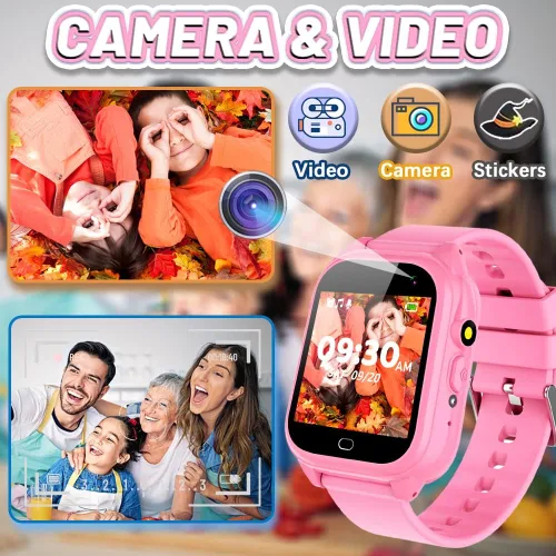 Miniatura 7 de OVV Reloj inteligente impermeable para niños y niñas de 3 a 12 años de edad, sistemas de aprendizaje, juguetes con 26 juegos, pantalla táctil HD