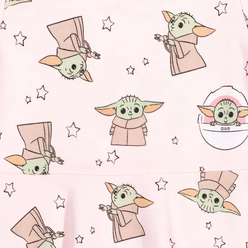 Miniatura 4 de STAR WARS Mandalorian - Vestido de rizo francés para niñas Rosado
