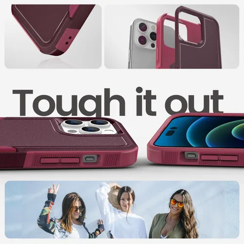 Miniatura 5 de MAXCURY Funda protectora para iPhone 14, iPhone 13, resistente a prueba de golpes, funda protectora de cuerpo completo, cubierta protectora de borde