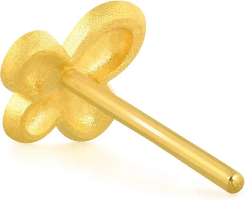 Miniatura 3 de Chow Sang Sang 9999 - Aretes de mariposa de oro macizo de 24 quilates para mujer 91965E se venden solos no pares
