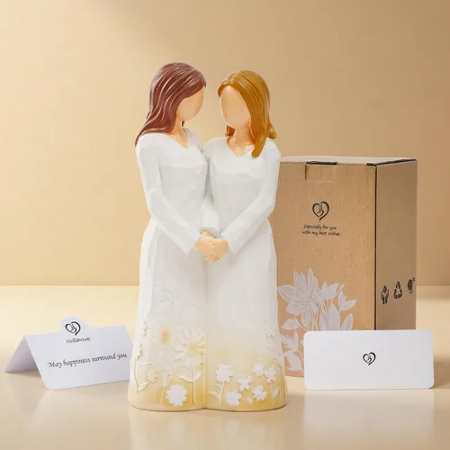 Miniatura 8 de Regalo para hermana para mujer, regalo de figuras para hermana, regalo de amistad, Navidad, Acción de Gracias, para hermanas, mejores amigas, mujeres