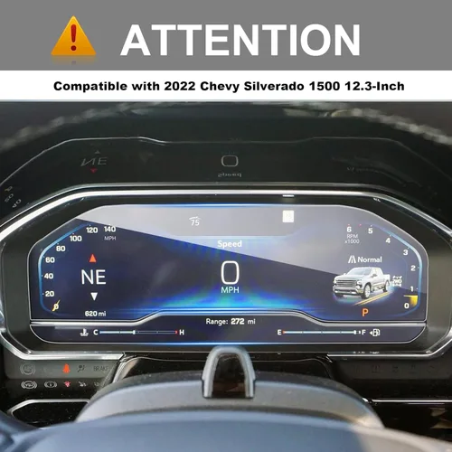Miniatura 2 de Protector de pantalla YEE PIN Silverado 2022 Chevy Silverado 2022, protector de pantalla Silverado 2022 de 12.3 pulgadas para Chevy Silverado 2022