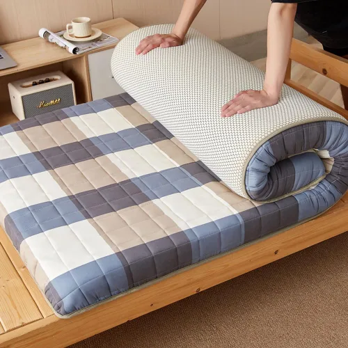 Miniatura 8 de Portable Sleeping Pad Japanese Futon Mattress,Travel Sleeping Tatami Mat Floor Lounger Guest Bed,Super Soft Mattress Topper Floor Sleeping Pad