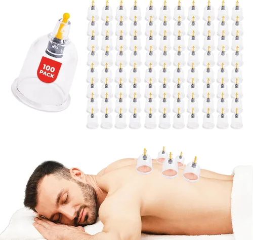 Miniatura 15 de [Paquete de 100 ventosas a granel para terapia de masaje – B1 B2 B3 B4 B5 B6 B7 U4 U5 – B1 (2.95 pulgadas) – Juego de terapia profesional al por
