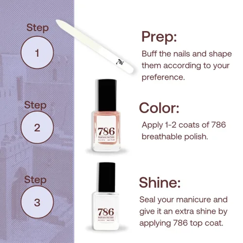Miniatura 6 de Esmalte de uñas transpirable, vegano, sin crueldad, saludable, Halal, de secado rápido de 786 Cosmetics (Abu Dhabi)