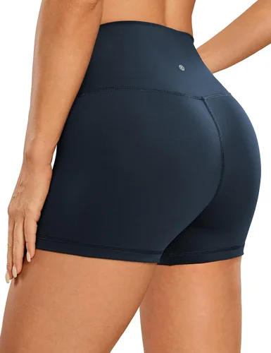 CRZ YOGA Womens Naked Feeling Biker Shorts - 3'' 4'' 6'' 8'' 10'' High Waist Yoga Workout Running Shorts Spandex
