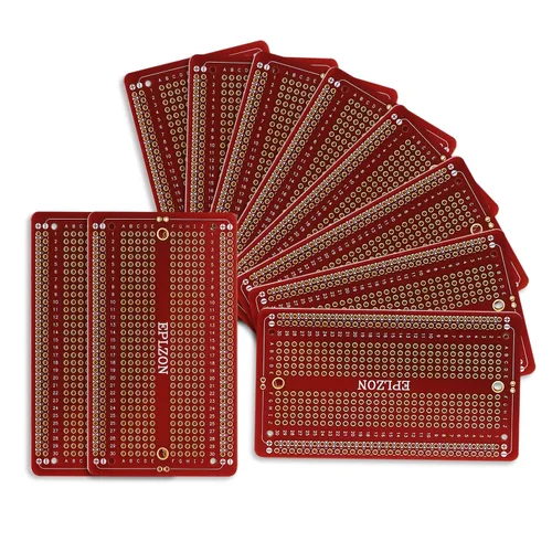 Miniatura 6 de 10 piezas de placa de circuito impreso soldable chapada en oro para proyectos electrónicos de bricolaje aplicable a proyectos de soldadura Azul