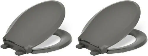 Miniatura 47 de Kohler 4636-RL-47 Cachet ReadyLatch Asiento de inodoro alargado de cierre silencioso, color beige (almond)