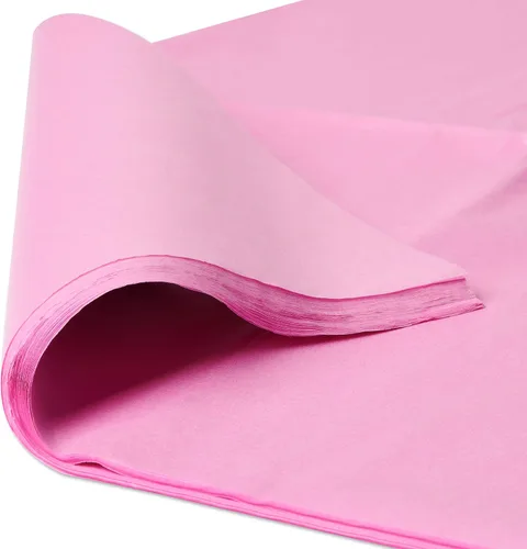 Miniatura 5 de American Greetings 125 hojas de 20 x 20 pulgadas. Papel de seda rosa claro a granel para cumpleaños, baby showers, y todas las ocasiones