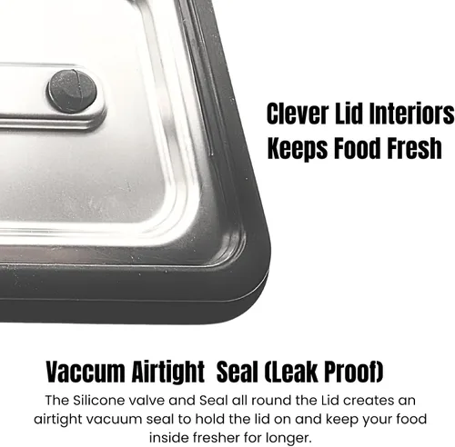 Miniatura 6 de Modaniam Caja Bento de acero inoxidable para adultos, 42 onzas, contenedores de almuerzo de acero inoxidable, lonchera de metal, contenedores