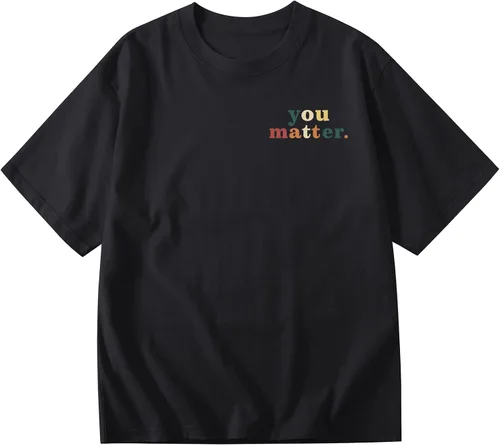 Miniatura 4 de Camiseta con texto en inglés "You Matter to The Person Behind Me", camiseta de concientización sobre la salud mental para mujer, camisetas gráficas