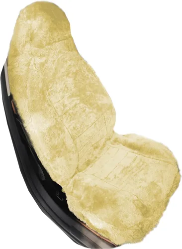 Miniatura 8 de Funda para asiento de piel de oveja, funda de asiento de piel de oveja australiana auténtica, ajuste universal, cobertura completa, peluda, funda
