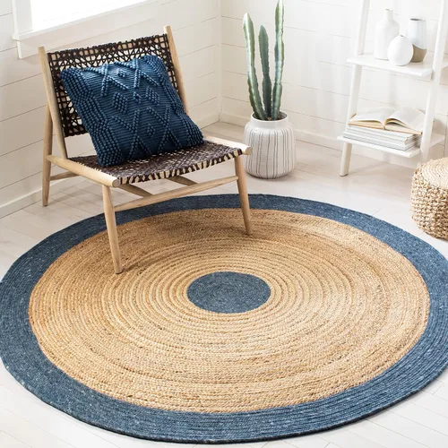 Miniatura 32 de SAFAVIEH Braided Collection BRD910B - Alfombra redonda de yute reversible de 3 pies, color beige y natural, hecha a mano