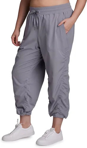 Miniatura 13 de RBX Active - Pantalón capri con cordón ajustable para mujer, talla grande, ligero, tejido