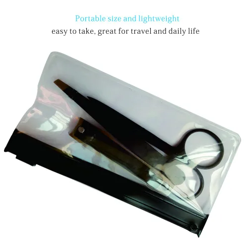 Miniatura 6 de Juego de 3 cortaúñas de acero inoxidable, cortadores de uñas y uñas de los pies, cortador profesional para hombres, mujeres, niños. Pinzas de punta
