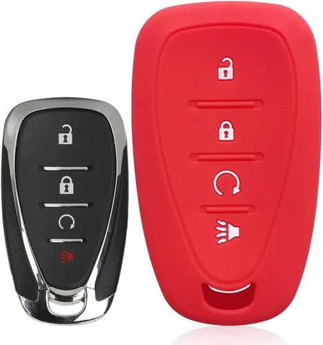 Miniatura 4 de para Chevrolet Monza Funda de silicona para llave de coche (Negro)