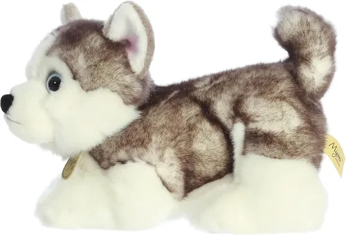 Miniatura 4 de Aurora® Adorable Miyoni® Tots Husky Siberian Pup - Detalle realista - Apreciado compañerismo - Gris 10 pulgadas