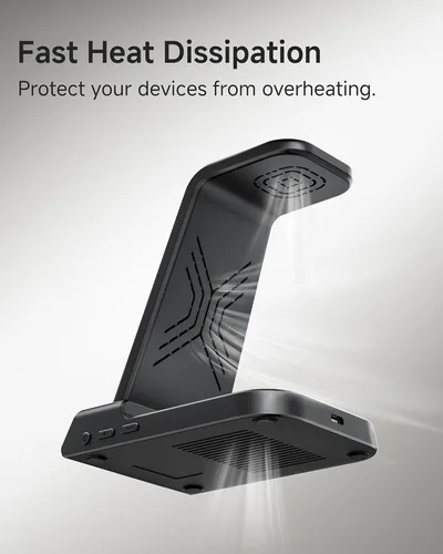 Miniatura 8 de Cargador inalámbrico para iPhone 17, estación de carga 3 en 1 para Apple Watch 11/10/9/8/7/6/5, Ultra 3/SE 3, para iPhone 17/16/15/14/13/12/11/X
