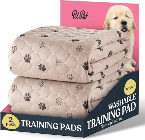 Miniatura 9 de Almohadillas Lavables Súper Absorbentes para Orina de Perros - Paquete de 2 Almohadillas Reutilizables Superiores para Cachorros Almohadillas