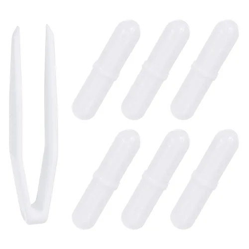 Miniatura 8 de PATIKIL Barra agitadora magnética, 0.315 x 0.118 in, 6 piezas de PTFE magnético, barra mezcladora magnética para vaso de precipitados de fondo
