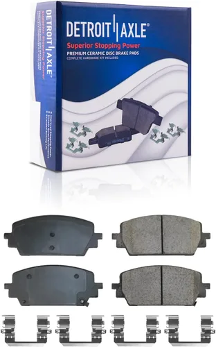 Miniatura 8 de Detroit Axle - Kit de frenos para Ford Transit Connect 2018-2023, rotores de freno de disco Pastillas de freno de cerámica con reemplazo