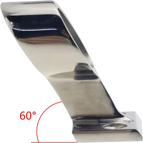Miniatura 3 de Par Heavy Duty 316SS 60 ° Marine Boat Stanchion Hand Rail Fitting IZQUIERDA-FRONT para tubo de 1