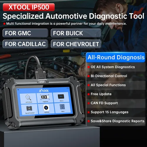 Miniatura 2 de XTOOL IP500 para escáner GM OBD2, herramienta de escaneo bidireccional con diagnóstico de sistemas completos para Buick/Chevrolet/Cadillac/GMC