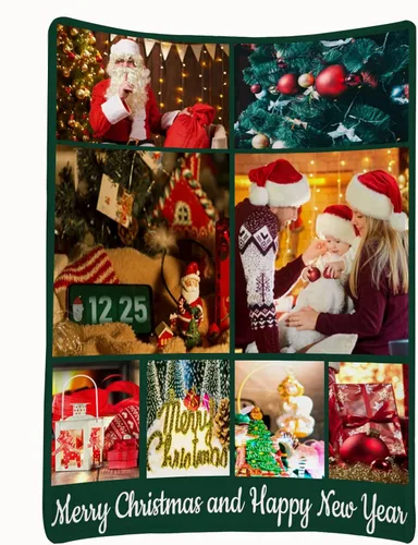 Miniatura 14 de Manta personalizada para parejas con collage de fotos, manta personalizada para parejas, súper suave y acogedora para regalos del día de San