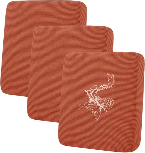 Miniatura 82 de hyha Fundas impermeables para cojines de sofá para mascotas, funda antideslizante para asiento de sofá para perros lavable, tela de jacquard Gris